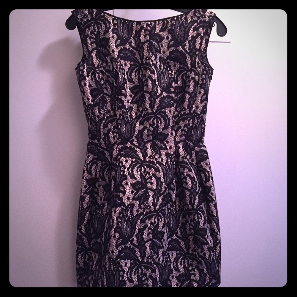 Zara black lace dress size 0